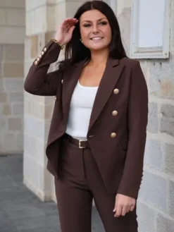 Discount Blazer Nour Chocolat Vestes