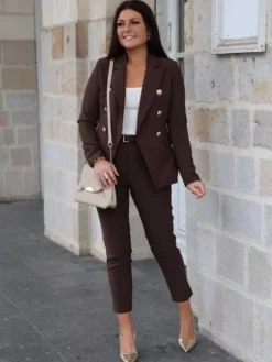 Discount Blazer Nour Chocolat Vestes