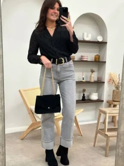 Hot Blouse Assia Noir Blouses & Chemises
