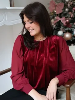 Outlet Blouse Candice Rouge Blouses & Chemises