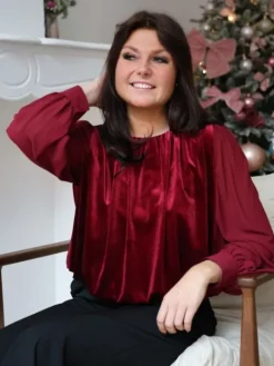 Outlet Blouse Candice Rouge Blouses & Chemises