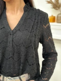 Shop Blouse Charline Noir Blouses & Chemises