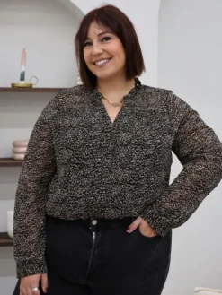Clearance Blouse Izaline Noir Blouses & Chemises|Collection Belle Taille