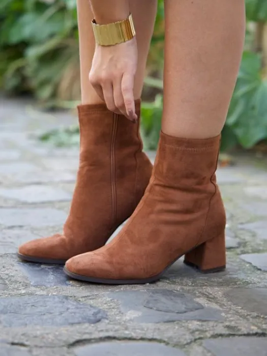 Fashion Bottines Sarah Camel Chaussures