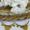 Store Boucle d'oreilles Prune Kaki Bijoux