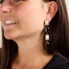 Discount Boucle d'oreilles Vianne Noir Bijoux