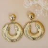 Outlet Boucles d'oreilles Cyrine Dorée Bijoux