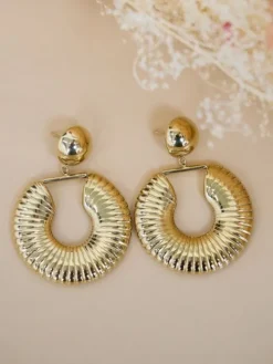 Outlet Boucles d'oreilles Cyrine Dorée Bijoux