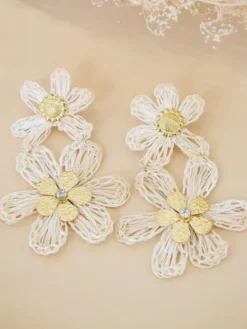 Cheap Boucles d'oreilles Katalya Beige Bijoux
