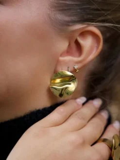 Sale Boucles d'oreilles Lyse Doré Bijoux