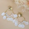 Hot Boucles d'oreilles Pascaline Blanc Bijoux