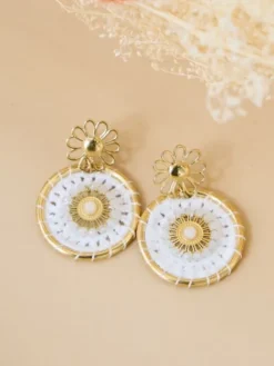 Flash Sale Boucles d'oreilles Paulyna Blanc/Or Bijoux