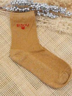 Fashion Chaussettes Bisou Jaune Chaussettes