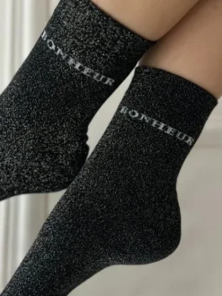 Clearance Chaussettes Bonheur Noir Chaussettes