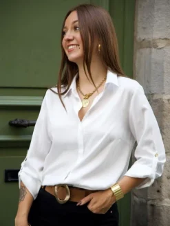 Cheap Chemise Amy Blanc Blouses & Chemises