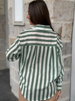 Best Sale Chemise Antonia Vert Blouses & Chemises