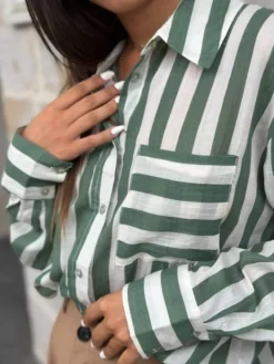 Best Sale Chemise Antonia Vert Blouses & Chemises