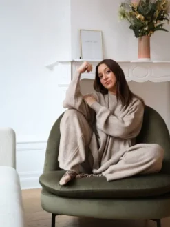 Store Ensemble Alix Taupe Pulls Et Gilets|Pantalons
