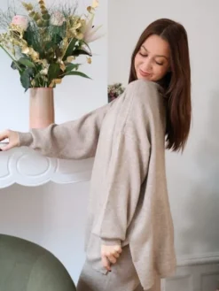 Store Ensemble Alix Taupe Pulls Et Gilets|Pantalons