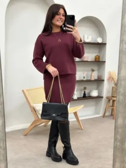 Flash Sale Ensemble Milena Bordeaux Pulls Et Gilets