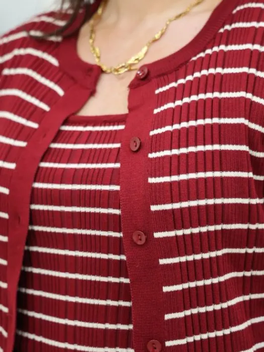 Outlet Ensemble Victoire Bordeaux Pulls Et Gilets