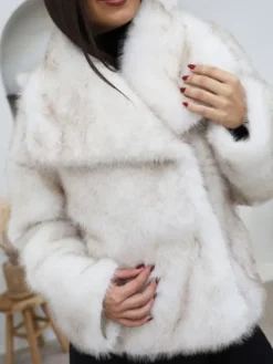 New Fourrure Anais Blanc Manteaux
