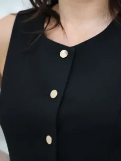 Discount Gilet Abbie Noir Pulls Et Gilets