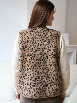 New Gilet Gloria Léopard Collection Mère Fille|Pulls Et Gilets