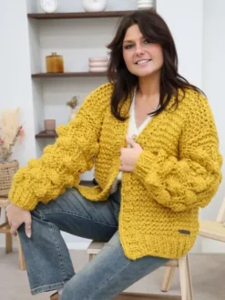 Discount Gilet Lola Moutarde Pulls Et Gilets