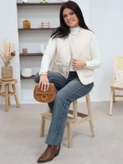 Best Gilet Morgane Beige Pulls Et Gilets
