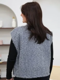 Outlet Gilet Sixtine Gris Pulls Et Gilets
