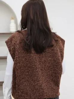 Sale Gilet Sixtine Marron Pulls Et Gilets