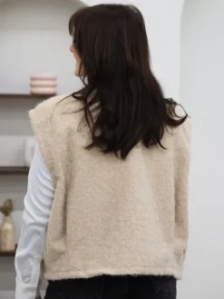 Shop Gilet Sixtine Sable Pulls Et Gilets