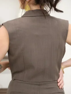 Best Gilet Zya Chocolat Pulls Et Gilets|Vestes