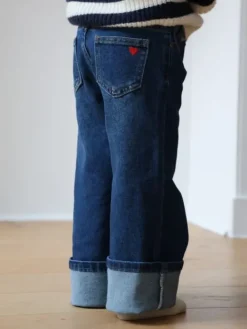 Shop Jean Bianca Bleu foncé Collection Mère Fille