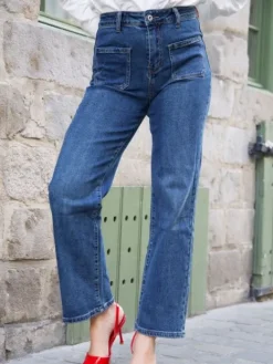 Fashion Jean Droit Haneia Bleu Jeans