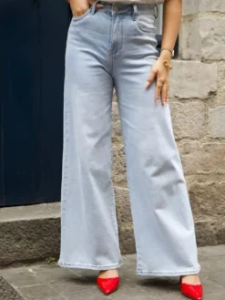 Cheap Jean Droit Manuela Bleu clair Jeans