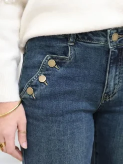 Cheap Jean Flare Selma Bleu foncé Jeans