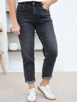 Best Jean Mom Jane Gris Foncé Jeans