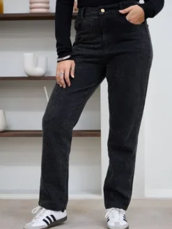 New Jean Mom Juliette Léopard/Noir Jeans