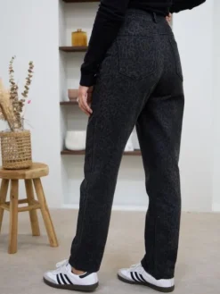 New Jean Mom Juliette Léopard/Noir Jeans