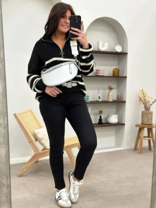 Outlet Jean Push up Julia Noir Jeans