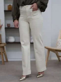 Cheap Jean Vanessa Ecru Jeans