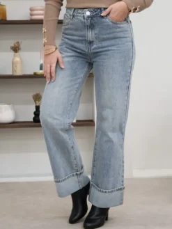 Best Jean Wide leg Elise Bleu clair Pantalons