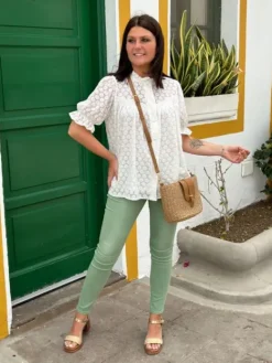 Shop Jeans Astrida Vert Clair Jeans