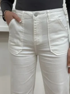 Online Jeans Sabryna Blanc Jeans