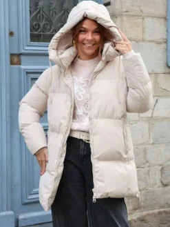 New Manteau Helena Beige Manteaux