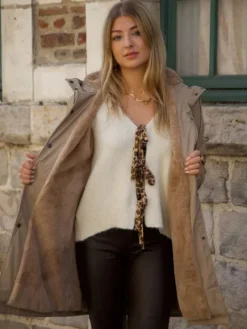 Cheap Manteau Lucie Camel Manteaux