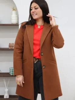 Sale Manteau Nella Camel Manteaux
