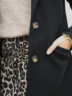 Fashion Manteau Nella Noir Manteaux
